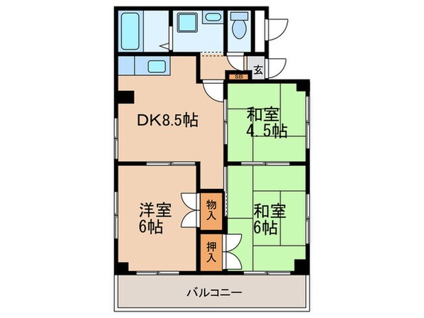 セレ－ナの物件間取画像